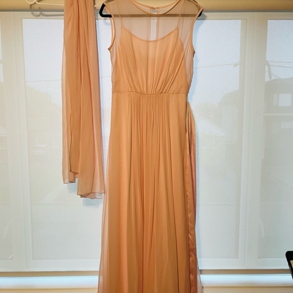 After six bridesmaid dress. size 10.  style‎ w8026. cap sleeve w/ matching shawl - Picture 1 of 16